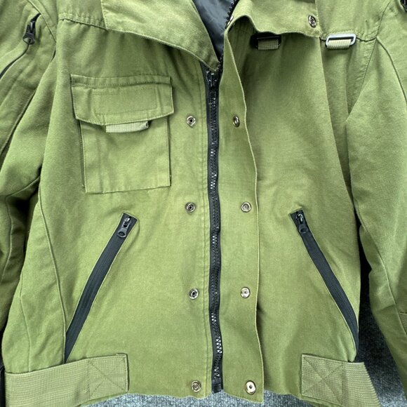 UNM Original Design Green Canvas Tactical Utility Jacket Mens Medium Military - Picture 2 of 12